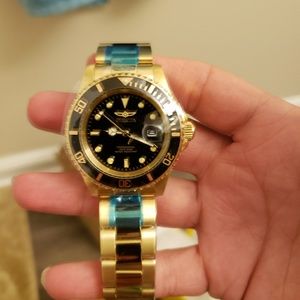 Invicta gold watch